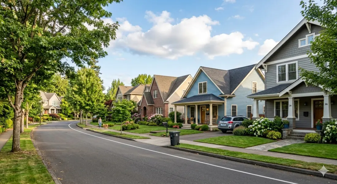 Apartment hallway and bedroom context for bed bug article